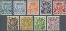 Britisch-Ostafrika Und Uganda: 1897-1903 QV Complete Set Of Eight Rupee Values Plus A Different Shad - Protectorats D'Afrique Orientale Et D'Ouganda