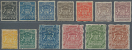 Britische Südafrika-Gesellschaft: 1892-93 Complete Set Of 13 Up To £10, Mounted Mint, The £5 With A - Non Classés