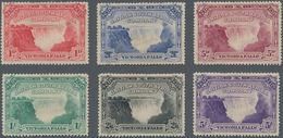 Britische Südafrika-Gesellschaft: 1905 'Victoria Falls' Complete Set Of Six, Various Perforations, M - Non Classés