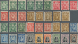 Britische Südafrika-Gesellschaft: 1913-24 KGV. Issues: Specialized Combination Of 167 Mint Stamps, F - Ohne Zuordnung