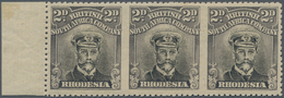 Britische Südafrika-Gesellschaft: 1913-19 KGV. 2d. Black & Grey-black, Head Die III, Perf 14, Left-h - Ohne Zuordnung