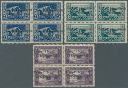 Albanien: 1925 (5 Mar). Return Of Government To Capital In 1924. Pictorials Of 1920 Overprinted “Tri - Albanië