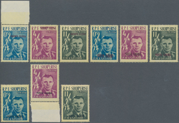 Albanien: 1962, Vostok 1 "Gagarin" With Airmail Overprint, Three Complete Sets: Purple Overprint Inv - Albanien