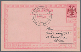 Albanien - Ganzsachen: 1913, Unused 20 Para Stationery Card With Brownred Double Eagle Overprint. Th - Albanien