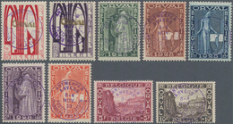 Belgien: 1928, Philatelistentage Antwerpen: 5 C + 5 C - 10 Fr + 10 Fr Für Den Wiederaufbau Der Abtei - Unused Stamps