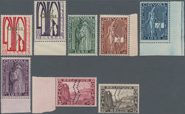 Belgien: 1929, Orval, Complete Set Of Eight Values With Vertical Perforation, Mint Never Hinged. Cer - Nuevos