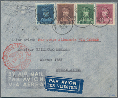 Belgien: 1936, 10th SOUTHAMERICA FLIGHT (Sieger 360 B), Cover With 4-colour Franking Albert I From G - Ongebruikt