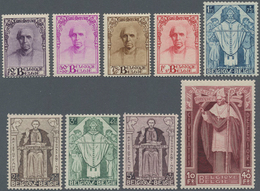 Belgien: 1932, Kardinal Désiré Mercier, Tadellos Taufrische Serie (C.O.B. € 1.300,-). - Nuevos