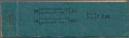 Belgien - Markenheftchen: 1907, Booklet 2.05fr. With Four Panes Of 5c. Green And Two Panes Of 10c. R - 1907-1941 Anciens [A]