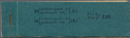 Belgien - Markenheftchen: 1907, Booklet 2.05fr. With Four Panes Of 5c. Green And Two Panes Of 10c. R - 1907-1941 Antiguos [A]