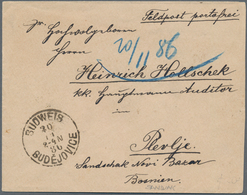 Bosnien Und Herzegowina (Österreich 1879/1918): 1886. Sandjak Of Novi Pazar - Incoming Mail. Envelop - Bosnië En Herzegovina