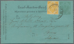 Bosnien Und Herzegowina (Österreich 1879/1918): 1891/1892. 3 (Kr) Green/pale Green Local Letter Card - Bosnië En Herzegovina