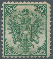 Bosnien Und Herzegowina (Österreich 1879/1918): 1894. LITHOGRAPHED ARMS. 3 (kr) Bottle Green, Perf L - Bosnia Herzegovina