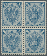 Bosnien Und Herzegowina (Österreich 1879/1918): 1894. Typographed "Arms". Variety, 10 (kr) Blue, Per - Bosnia Erzegovina