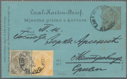 Bosnien Und Herzegowina (Österreich 1879/1918): 1893/1906. Two Postal Stationery Letter Cards, The F - Bosnie-Herzegovine