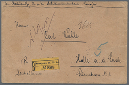 Bosnien Und Herzegowina (Österreich 1879/1918): 1906, Registered Cover To Halle (Germany), Only Addr - Bosnia And Herzegovina