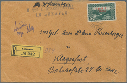 Bosnien Und Herzegowina (Österreich 1879/1918): 1914. Registered Cover Written By An Army Doctor Sta - Bosnie-Herzegovine