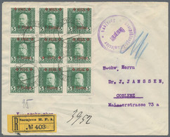 Bosnien Und Herzegowina (Österreich 1879/1918): 1916. Registered Cover (light Fold) To COBLENZ Beari - Bosnia And Herzegovina