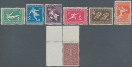 Bulgarien: 1933, 4th Balkan Sport Games, 1l.-50l., Complete Set Of Seven Values, Fresh Colours And W - Brieven En Documenten