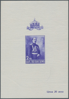 Bulgarien: 1937. 19th Anniversary Of Accession. 2L(+18 L) Ultramarine, Imperforated, 76 X 115 Mm, De - Storia Postale