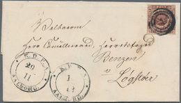 Dänemark: 1851 Issue 4RBS, Thiele, Very Fine With Four Wide Margins Tied By Numeral „4“ On Cover Sho - Neufs