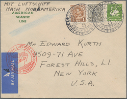 Dänemark: 1936, 2nd NORTH AMERICA FLIGHT LZ 129, Cover Postmarked " POSTKONTORET KBHVN'S FRIHAVEN" S - Neufs