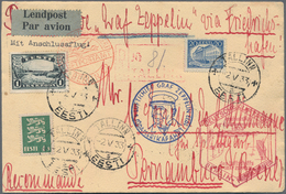 Estland: 1933. ESTLAND-Vertragsstaaten-Zuleitung Zur 1. SAF 1933 Mit Anschlußflug Berlin. Einer Der - Estonia