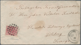 Finnland: 1875 'Arms' 32p. Carmine Used On Cover From Helsinki To Göteborg, Sweden Via Stockholm, Ti - Used Stamps