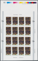 Finnland - Alandinseln: 2001, 1st Class "Dogs", IMPERFORATE Proof Sheet Of 16 Stamps, With Selvedge - Aland