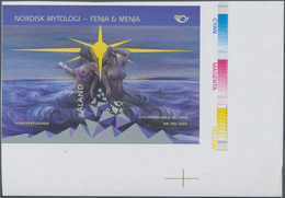 Finnland - Alandinseln: 2004, Nordic Myths Souvenir Sheets, IMPERFORATE Proof With Traffic Lights, M - Ålandinseln