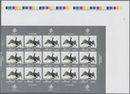 Finnland - Alandinseln: 2005, 0.15€ "Cormorant", IMPERFORATE Proof Sheet Of 15 Stamps, With Selvedge - Ålandinseln