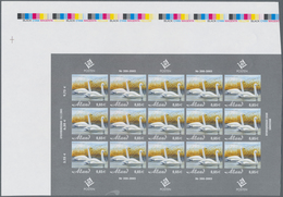 Finnland - Alandinseln: 2005, 0.65€ "Swan", IMPERFORATE Proof Sheet Of 15 Stamps, With Selvedge And - Aland