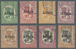 Finnland - Finn. Besetzung: Aunus: 1919, Finland 5 P To 50 P And 1 St To 10 M With Overprint "Aunus" - Autres & Non Classés