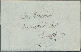 Frankreich - Vorphilatelie: 1821/22 5 Folded Letters From A Correspondence Of Neuf Château (Vosges), - Autres & Non Classés