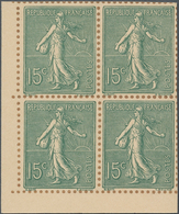 Frankreich: 1903, Semeuse Lignee 15c. Grey-green, Special Edition On Bristol With Indicated Perforat - Other & Unclassified