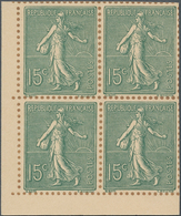 Frankreich: 1903, Semeuse Lignee 15c. Grey-green, Special Edition On Bristol With Indicated Perforat - Andere & Zonder Classificatie