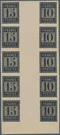 Frankreich: 1903, ESSAY DE L'IMPRIMERIE NATIONALE Imperf. 10c. Black And 15c. Black 'FRANCE / POSTES - Other & Unclassified