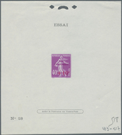 Frankreich: 1927, National Debt Fund, Complete Set Of Three Values Each As Essai (numbered Epreuve D - Andere & Zonder Classificatie