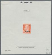 Frankreich: 1927, National Debt Fund, 1.50fr., Three Different Essais (numbered Epreuve De Luxe) Wit - Andere & Zonder Classificatie