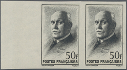 Frankreich: 1941/1942, Definitives "Petain", 20c.-50fr., Complete Set Of 23 Values In IMPERFORATE Ho - Andere & Zonder Classificatie