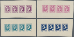 Frankreich: 1944, Definitives "Marianne", Not Issued, 80c., Group Of Four Imperforate Panes Of Four - Other & Unclassified