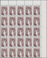 Frankreich: 1978, Definitives "Sabine De Gandon", MISSING PHOSPHOR (BRILLIANT GUM), 0.10fr.-3fr., Ei - Other & Unclassified