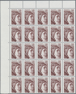 Frankreich: 1978, Definitives "Sabine De Gandon", MISSING PHOSPHOR (BRILLIANT GUM), 0.10fr.-3fr., Ei - Andere & Zonder Classificatie