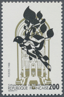 Frankreich: 1988, 75 Years Synagogue Victoire In Paris 2.00fr. In OLIVE Instead Of Gold Block Of Six - Altri & Non Classificati