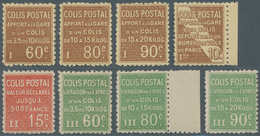 Frankreich - Postpaketmarken: 1924, Colis Postaux, Complete Set Of Eight Values, Not Issued, Unmount - Autres & Non Classés