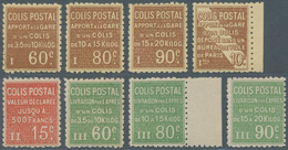 Frankreich - Postpaketmarken: 1924, Colis Postaux, Complete Set Of Eight Values, Not Issued, Unmount - Andere & Zonder Classificatie