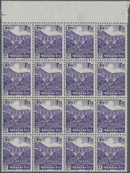 Frankreich - Postpaketmarken: 1942, 1fr. Violet "Interet A La Livraison", Not Issued, Top Marginal B - Andere & Zonder Classificatie