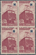 Frankreich - Postpaketmarken: 1945, Timbres De Prestation, Not Issued "Domicile" Claret With "H" Val - Sonstige & Ohne Zuordnung