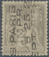 Frankreich - Vorausentwertungen: 1893, Sage 3c. Grey, Irregular/corrected Perfs, Signed Brun. 850,- - Altri & Non Classificati