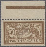 Französische Post In Äthiopien: 1907, 50 C Brown/blue, Stamp Of The French Levant Without Overprint, - Andere & Zonder Classificatie